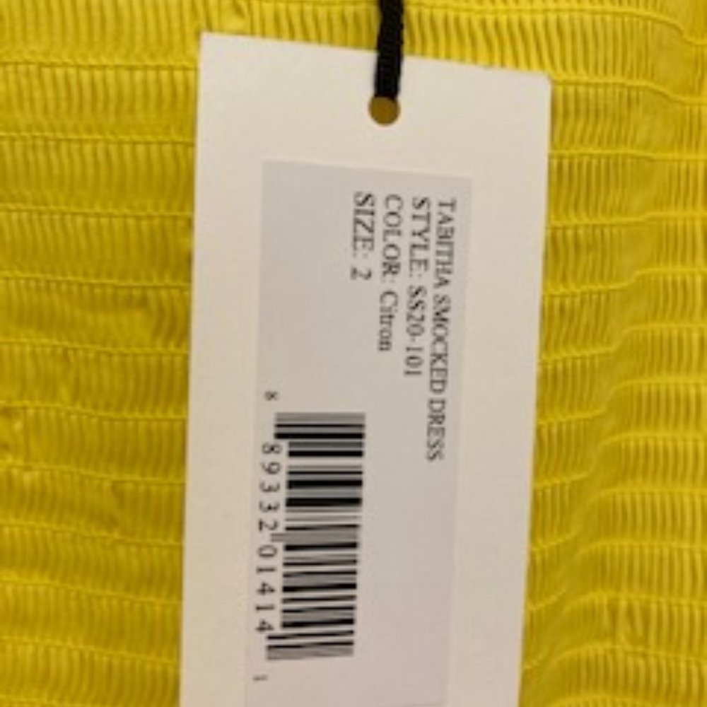 Tabitha smocked dress in Citron by Sea New York--Size 2. - Picture 7 of 7